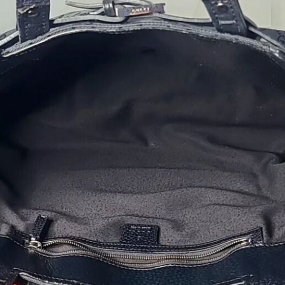 Gucci Vintage Early 2000's GG Canvas Belt Buckle Large Tote W/ Silver Hardware - Picture 4 of 9